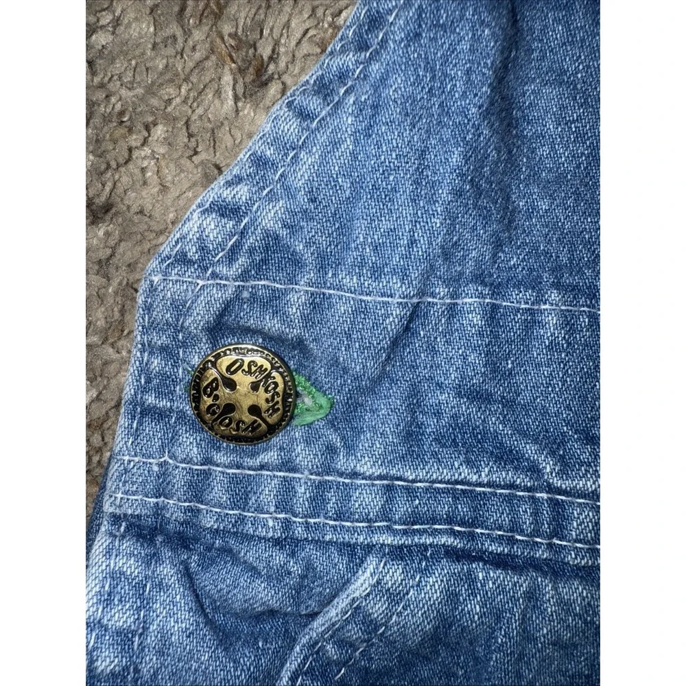 Vintage OshKosh Vestbak Denim Bib Overalls United‎ Garment Workers USA Made 6M